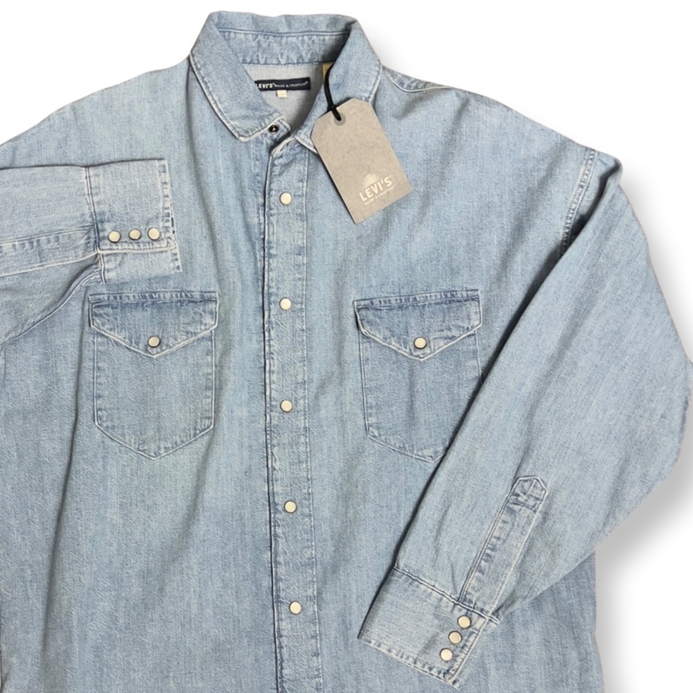 Levi’s Made & Crafted Denim Shirt Pearl Snap
